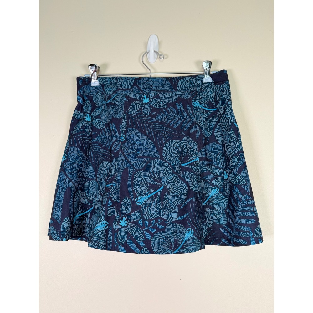 RipSkirt Hawaii Women Small Navy Turquoise Tropical Hibiscus Wrap Skirt RN142231 - Picture 4 of 9